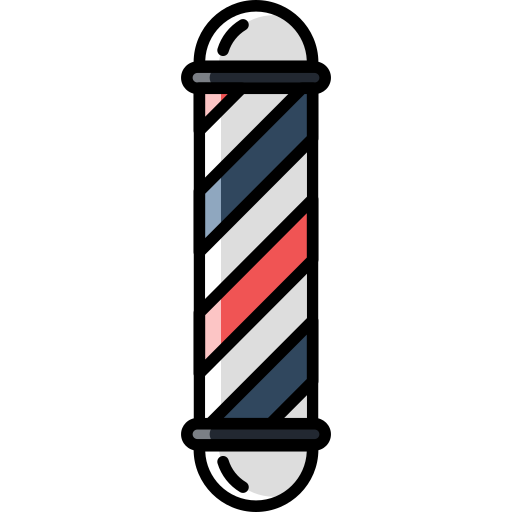 Barber pole icon